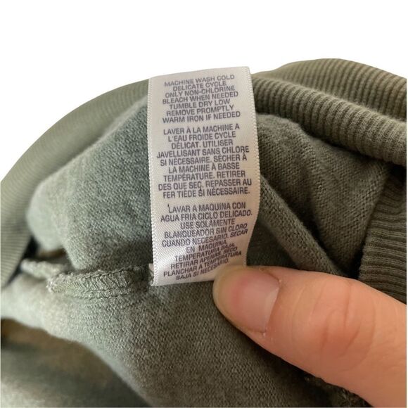 Thread and Supply tricolor colorblock fuzzy sweater large - Picture 5 of 8